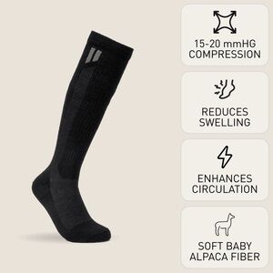 Hollow Black Compression socks